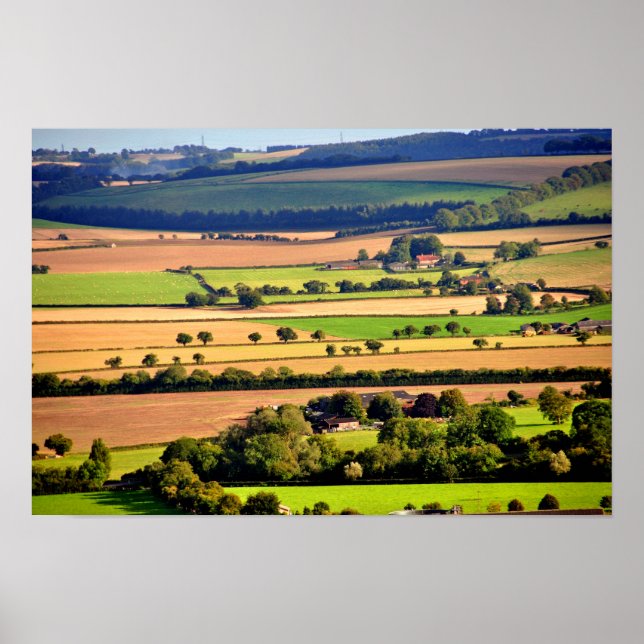 Póster South Downs Beacon Hill Hampshire Inglaterra (Frente)