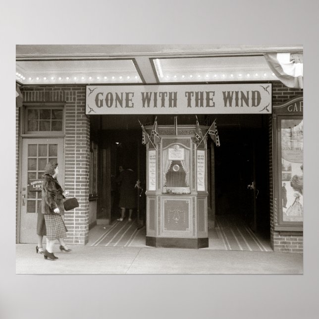 Póster Southern Movie House, 1940. Foto de cosecha de vin (Frente)