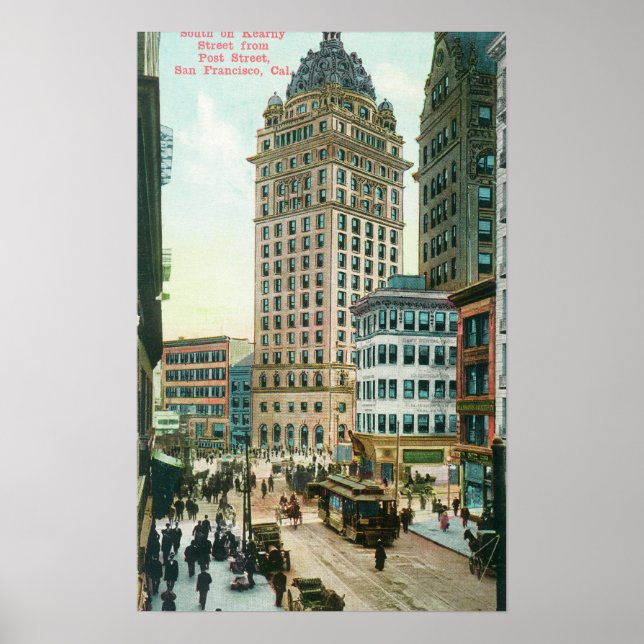 Póster Southern View on Kearny St from Post St (Frente)