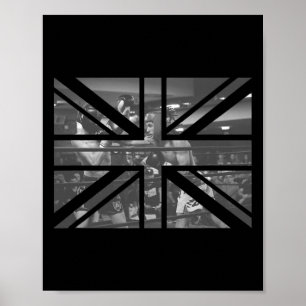 Póster Souvenir de Londres British Flag Boxing Match Funk