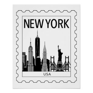 Póster souvenir de Nueva York