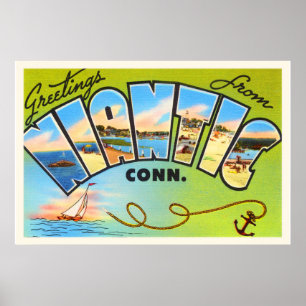 Póster Souvenir de viaje de cosecha de venticultura niant
