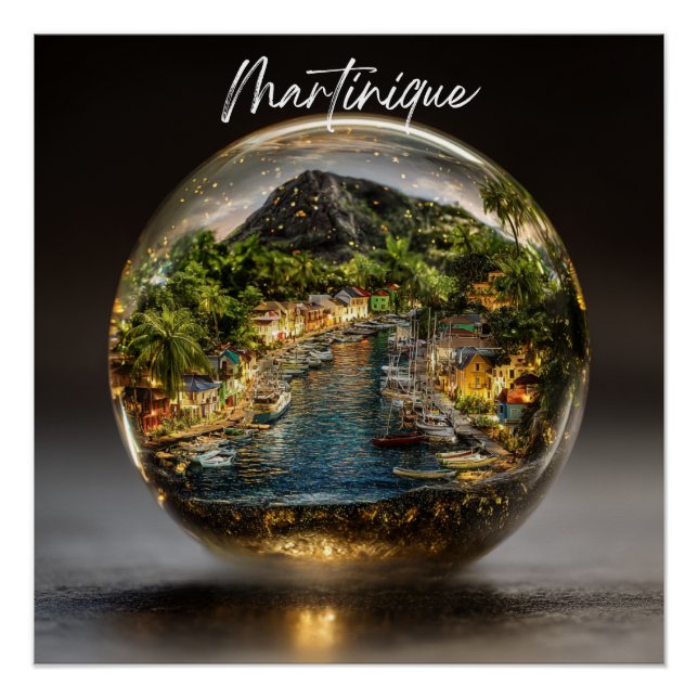 Póster Souvenir Enchanté Martinique (Anverso)