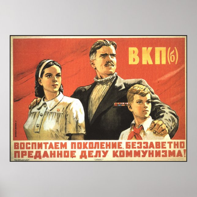 Póster Soviético (Frente)