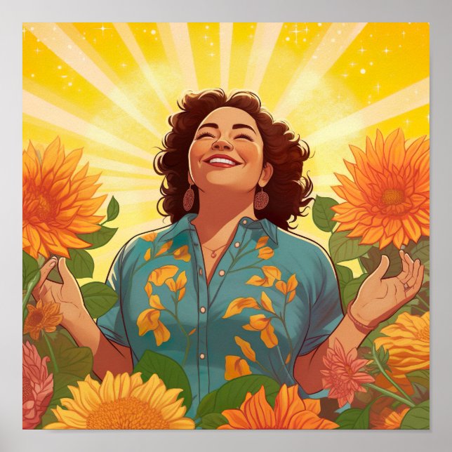 Póster Sowing and Growin: Honrando la imagen de la femini (Frente)