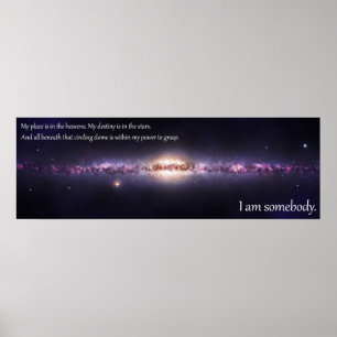Póster Soy alguien - panorámico inspirador