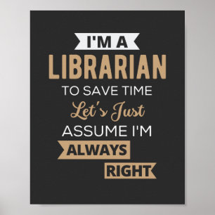 Póster Soy bibliotecario