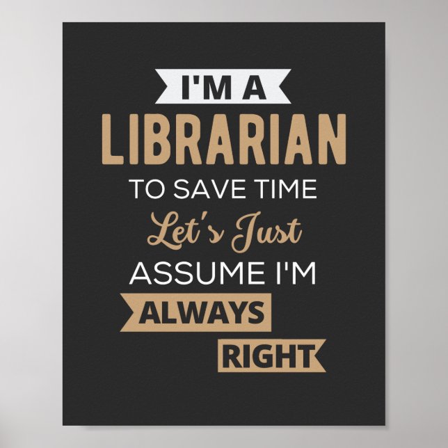 Póster Soy bibliotecario (Frente)