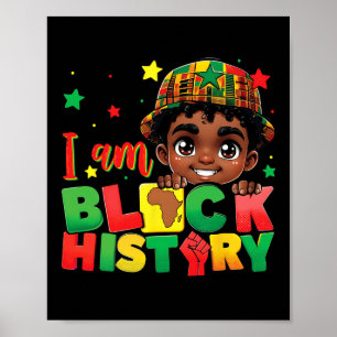 Póster Soy Black History Junetdecimo Niño Melanin Boy Ki