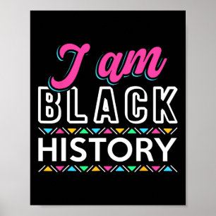 Póster Soy Black History Shirt Black History Month Afric
