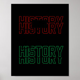 Póster Soy Black History Shirt Black History Month Afric