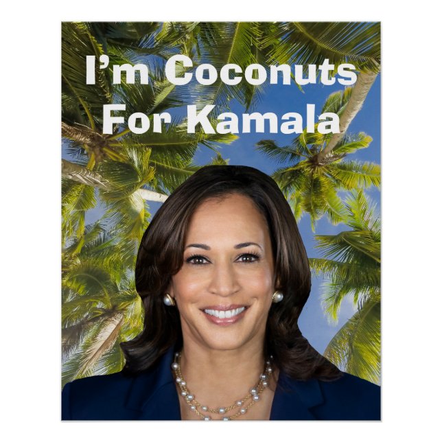 Póster Soy Cocos para Kamala (Anverso)