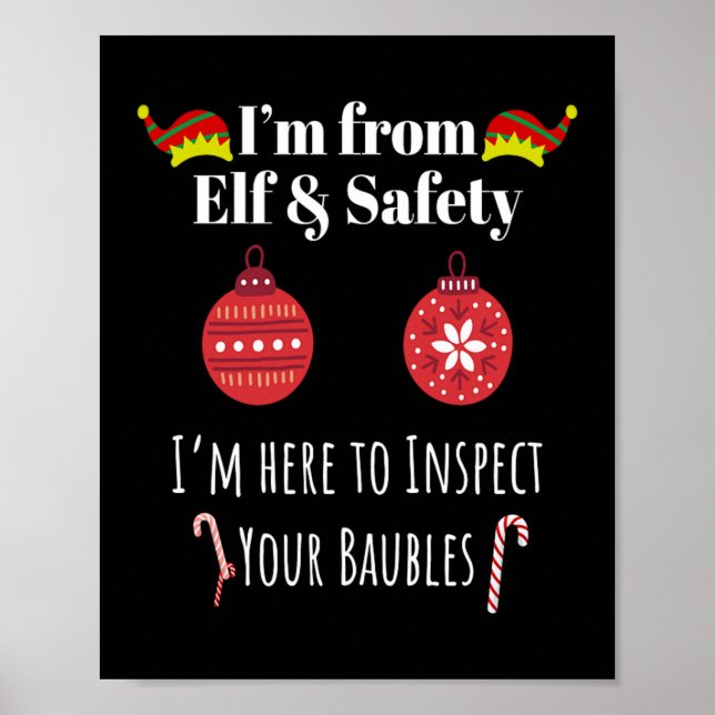 Póster Soy de Elf u Safety Christmas Present (Frente)