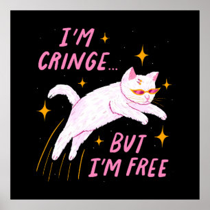 Póster Soy demente, pero soy libre