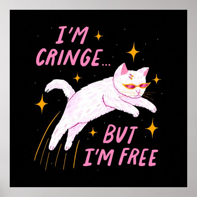Póster Soy demente, pero soy libre (Frente)