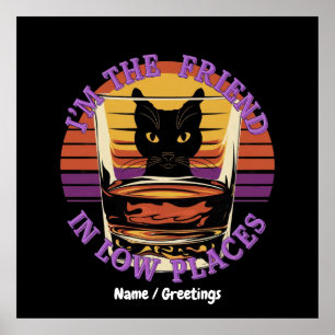 Póster Soy el amigo en lugares bajos y una cita divertida