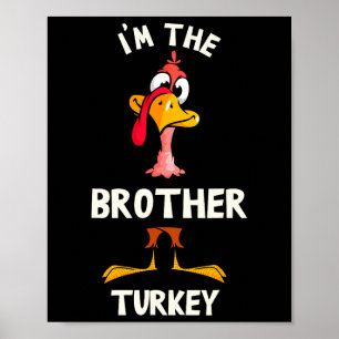 Póster Soy el disfraz de Acción de Gracias del hermano pa