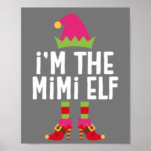 Póster Soy el disfraz de los Navidades de Mimi Elf (Frente)