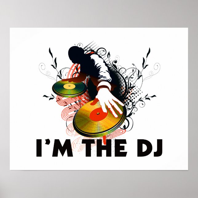 Póster Soy el DJ Rockin The Turntables (Frente)