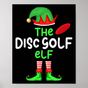 Póster Soy El Duende De Disc Golf Navidad Familia Pareo