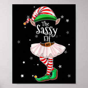 Póster Soy El Duende Sy Coincidente Navidad Para Chicas A