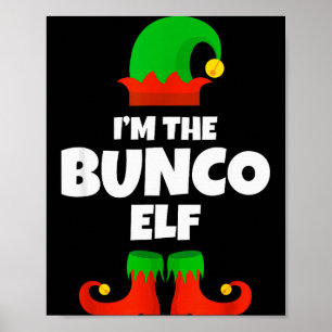 Póster Soy El Elfo Bunco Pijama Familiar Navidad Divertid
