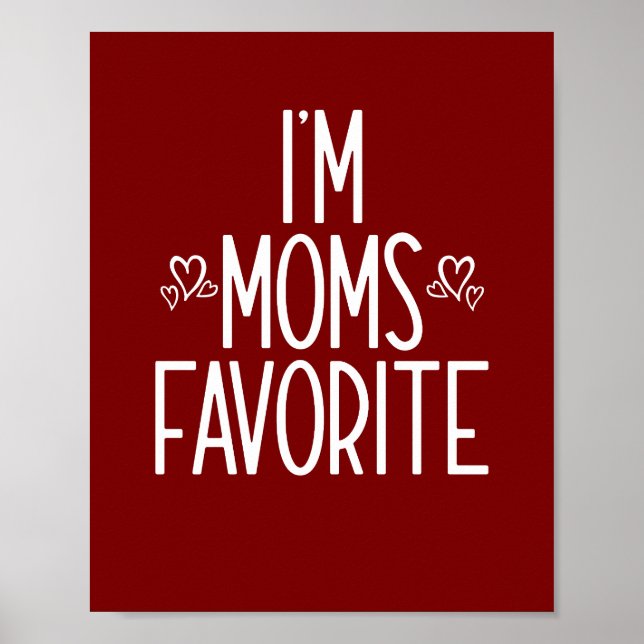 Póster Soy el favorito de mamá (Frente)