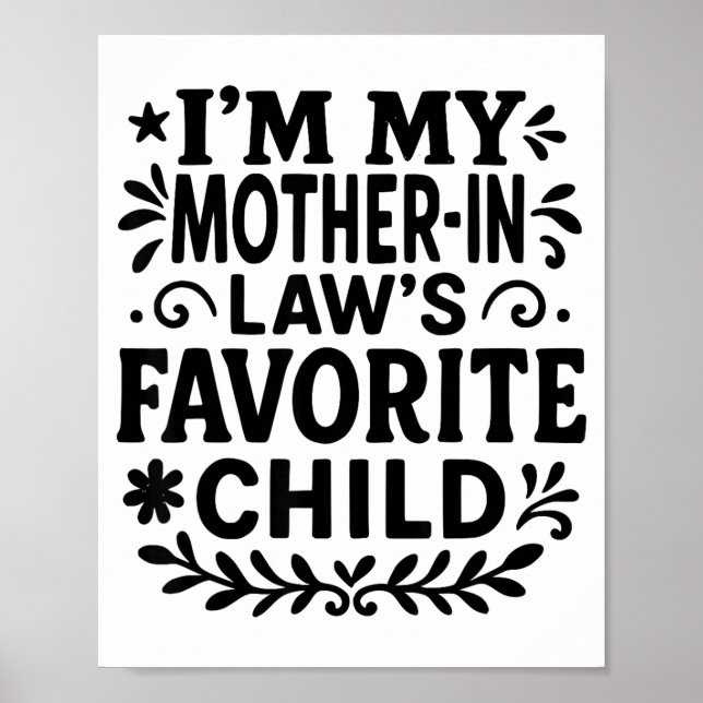 Póster Soy el hijo favorito de mi suegra (Frente)