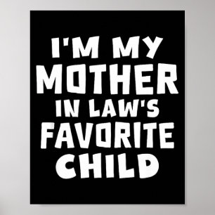 Póster Soy el hijo favorito de mi suegra, familia diverti