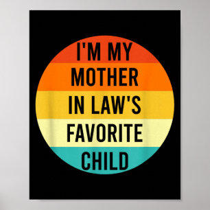 Póster Soy el hijo favorito de mi suegra, hija divertida