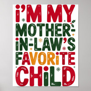 Póster Soy el hijo favorito de mi suegra Santa Madres