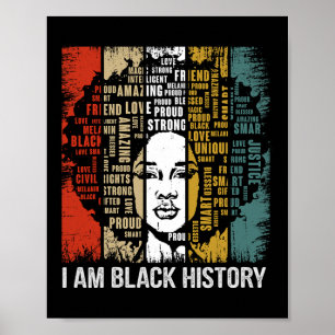 Póster Soy el Mes de la Historia Negra 2024 Mujeres Chica