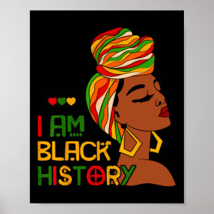 Póster Soy el mes de la historia negra afroamericano