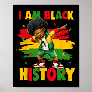 Póster Soy el Mes de la Historia Negra Afroamericano Dabb