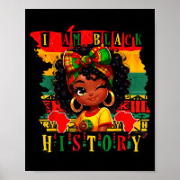 Soy el Mes de la Historia Negra Chicas Niños Afroa