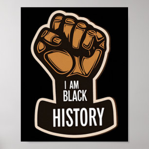 Póster Soy el Mes de la Historia Negra Orgullo Africano P