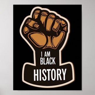 Póster Soy el Mes de la Historia Negra Orgullo Africano P