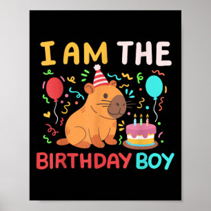 Póster Soy El Niño De Cumpleaños Cute A Los Niños De Capi