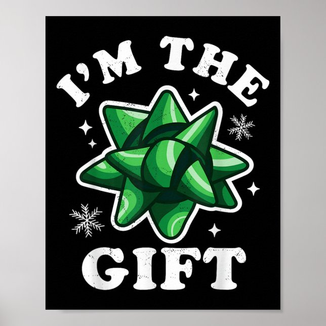 Póster Soy el regalo - Dulce Navidades feos - Navidad (Frente)