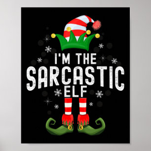 Póster Soy el traje de pijama familiar de Navidad del elf