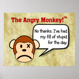 Póster Soy el tratar hecho de la gente estúpida para el