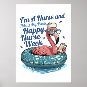Póster soy enfermero y esta es mi semana feliz semana de