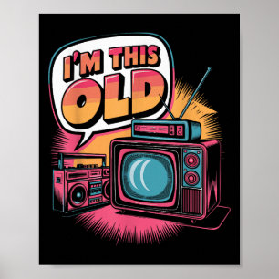 Póster Soy Este Antiguo Meme De Iconos Retro