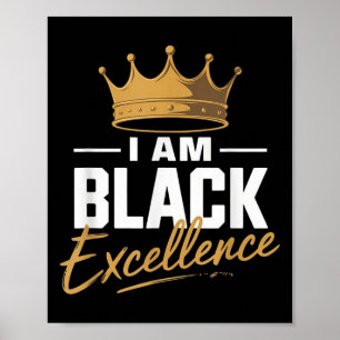 Póster Soy Excelencia Negra Historia Negra Afromotivación