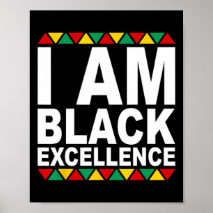 Póster Soy Excelencia Negra Mes de la Historia Negra Mela