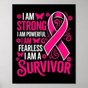 Póster Soy Fuertemente Poderoso Y Sin Miedo Un Cáncer De