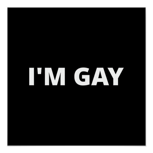 Póster Soy gay (Anverso)
