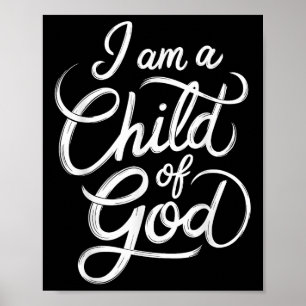 Póster Soy Hijo De Dios Cristiano Jesús