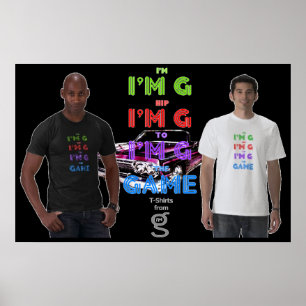Póster Soy Hip al Poster del juego de I'm G Clothing