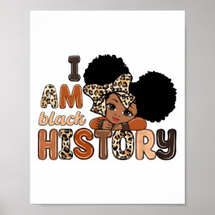Póster Soy historia negra Celebrando el Mes de la Histori